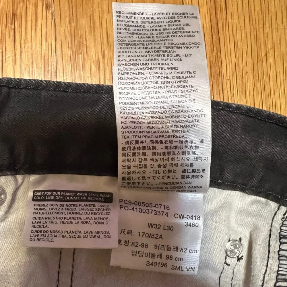 Levi's 505 Gray Pants, Men’s 32X30 - Picture 13 of 13